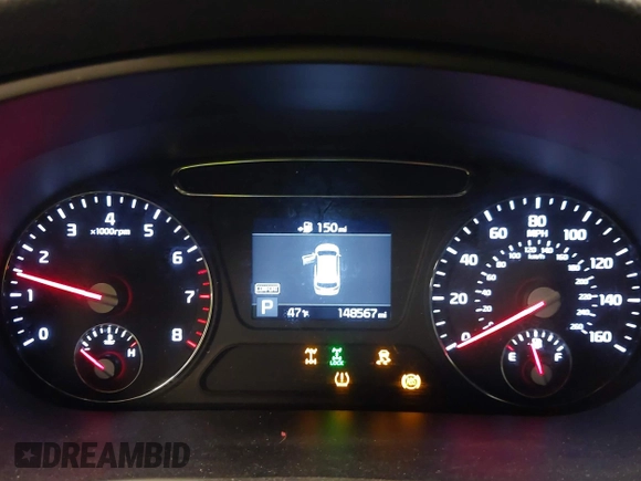 2019 Kia Sorento LX with VIN 5XYPGDA38KG558444, listed as a IAAI auction lot 41303905 with 148,567 mi miles. Bid and sale history available at carsss.com. Image 7.