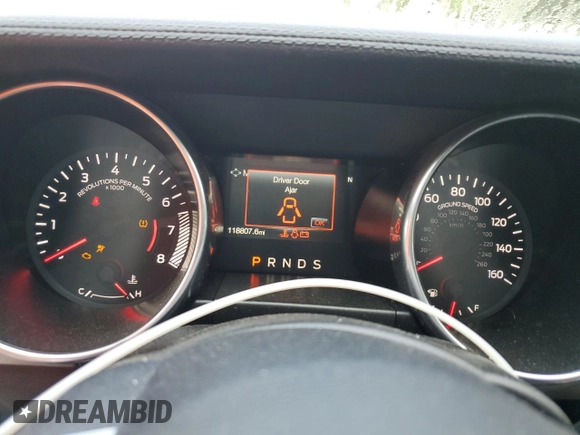 2018 Ford Mustang EcoBoost Premium z VIN 1FATP8UH6J5155590, wystawiony jako Copart lot #59169255 z przebiegiem 118 807 mil mil oraz Szkoda całkowita • Salvage title. Historia ofert i sprzedaży dostępna na DreamBid. Obrazek 9.