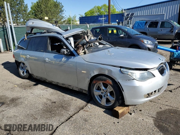 2008 BMW 5 Series 535xiT with VIN WBAPT73528CX01121, listed as a Copart auction lot 56124785 with Not provided miles and Non repairable. Bid and sale history available at DreamBid. Image 4.