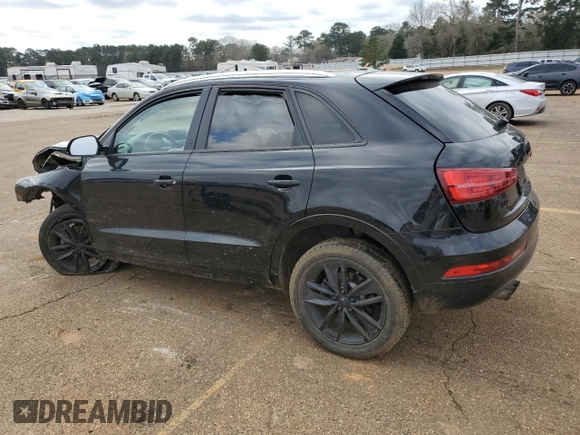 2017 Audi Q3 Premium with VIN WA1BCCFS4HR014740, listed as a Copart auction lot 48615285 with 0 mi miles and Salvage Title. Bid and sale history available at carsss.com. Image 2.