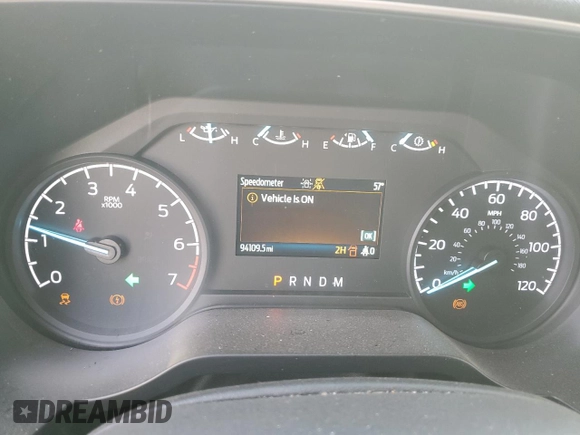 2021 Ford F-150 XL with VIN 1FTEW1EP7MFD02131, listed as a Copart auction lot 48948365 with 94,109 mi miles and Salvage Title. Bid and sale history available at carsss.com. Image 9.