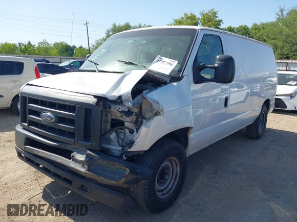 2008 Ford Econoline Cargo Commercial with VIN 1FTNE14W88DA33750, listed as a IAAI auction lot 41997596 with 338,000 mi miles. Bid and sale history available at carsss.com. Image 2.