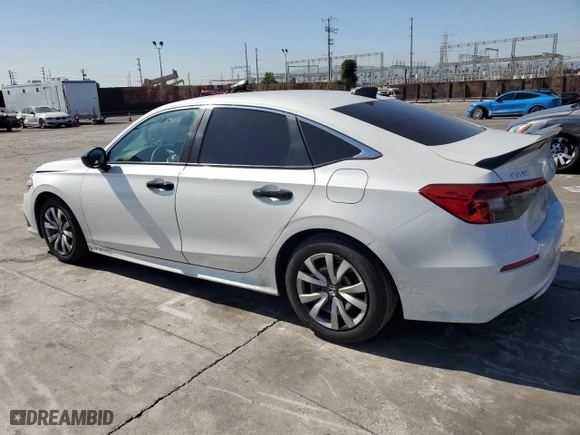 2023 Honda Civic Sedan LX with VIN 2HGFE2F26PH555817, listed as a Copart auction lot 46448185 with 23,451 mi miles and Salvage Title. Bid and sale history available at carsss.com. Image 2.