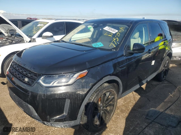 2021 Land Rover Discovery Sport SE with VIN SALCP2FX7MH899304, listed as a Copart auction lot 77595484 with 0 mi miles and Non Repairable. Bid and sale history available at carsss.com. Image 1.