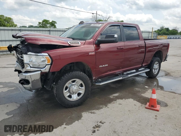 2021 Ram 2500 Big Horn with VIN 3C6UR5DJ7MG556130, listed as a Copart auction lot 54863635 with 220,125 mi miles and Salvage title. Bid and sale history available at DreamBid. Image 1.