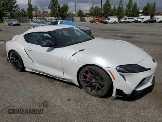 2024 Toyota GR Supra 3.0 with VIN WZ1DB0G04RW062871, listed as a Copart auction lot 71675774 with 6,941 mi miles and Salvage Title. Bid and sale history available at carsss.com. Image 4.