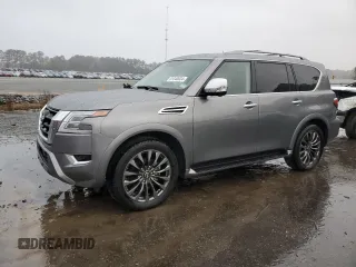 2023 Nissan Armada Platinum with VIN JN8AY2DB9P9835660, listed as a Copart auction lot 81040034 with 11,948 mi miles and Salvage Title. Bid and sale history available at carsss.com. Image 1.