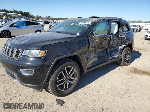 2020 Jeep Grand Cherokee Limited with VIN 1C4RJEBG9LC244499, listed as a Copart auction lot 87688735 with 44,766 mi miles and Salvage Title. Bid and sale history available at carsss.com. Image 1.
