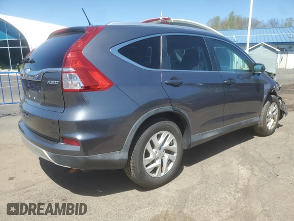 2015 Honda CR-V EX-L with VIN 2HKRM4H74FH612136, listed as a Copart auction lot 54825335 with 237,619 mi miles and Salvage Title. Bid and sale history available at carsss.com. Image 3.