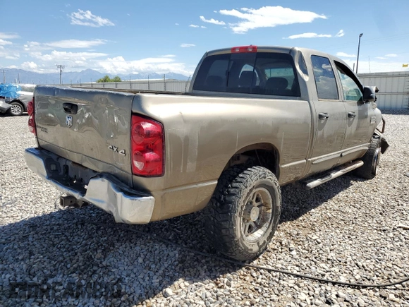 2007 Dodge Ram 2500 SLT with VIN 3D7KS28CX7G755360, listed as a Copart auction lot 66361254 with 0 mi miles and Salvage Title. Bid and sale history available at carsss.com. Image 3.