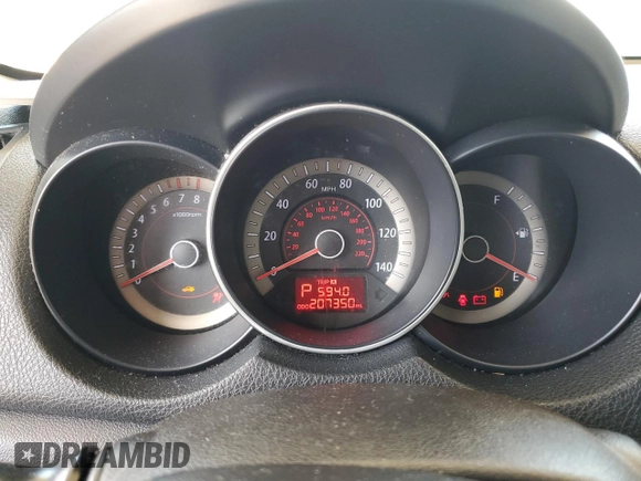 2012 Kia Forte LX with VIN KNAFT4A22C5468339, listed as a Copart auction lot 62722164 with 207,350 mi miles and Salvage Title. Bid and sale history available at carsss.com. Image 9.