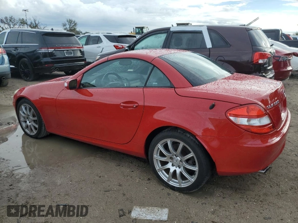 2005 Mercedes-Benz SLK-Class with VIN WDBWK56F25F037759, listed as a Copart auction lot 73994784 with 79,293 mi miles and Non Repairable. Bid and sale history available at carsss.com. Image 2.