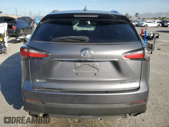 2015 Lexus NX 200t with VIN JTJYARBZXF2001005, listed as a Copart auction lot 50255945 with 97,496 mi miles and Salvage title. Bid and sale history available at DreamBid. Image 6.