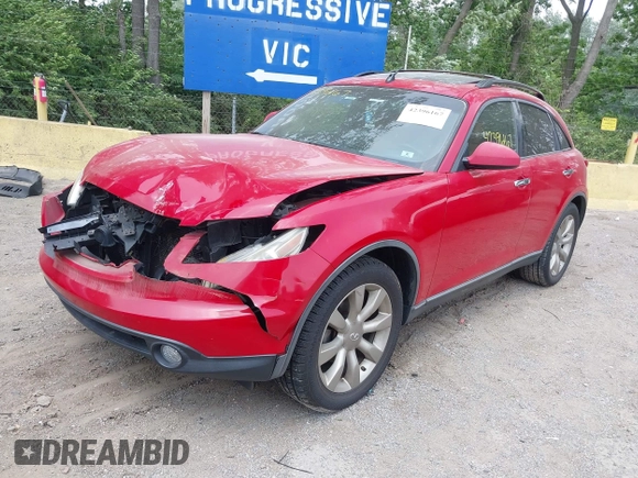 2003 Infiniti FX Options with VIN JNRBS08W13X001052, listed as a IAAI auction lot 42396167 with 128,000 mi miles and . Bid and sale history available at DreamBid. Image 6.