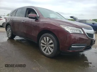 2014 Acura MDX Technology with VIN 5FRYD4H41EB028323, listed as a Copart auction lot 56938365 with Not provided miles and Salvage title. Bid and sale history available at DreamBid. Image 4.