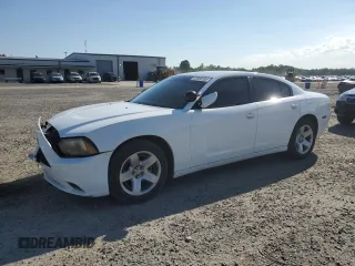2014 Dodge Charger Police with VIN 2C3CDXAT8EH203468, listed as a Copart auction lot 55890735 with 119,327 mi miles and Salvage title. Bid and sale history available at DreamBid. Image 1.