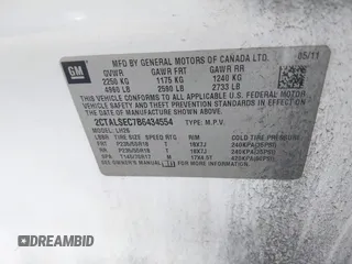2011 GMC Terrain SLE-2 with VIN 2CTALSEC7B6434554, listed as a IAAI auction lot 42540723 with 168,000 mi miles and . Bid and sale history available at DreamBid. Image 9.