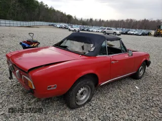 1977 FIAT 124 Spider z VIN 124CS10119615, wystawiony jako Copart lot #54527635 z przebiegiem 92 780 mil mil oraz Czysty tytuł • Clean title. Historia ofert i sprzedaży dostępna na DreamBid. Obrazek 3.