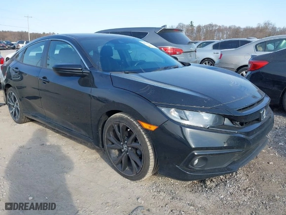2021 Honda Civic Sedan Sport with VIN 2HGFC2F87MH534920, listed as a IAAI auction lot 41770131 with 87,608 mi miles. Bid and sale history available at carsss.com. Image 1.