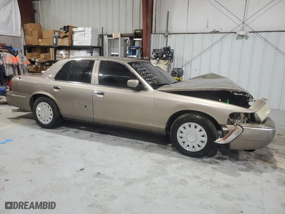 2005 Mercury Grand Marquis GS with VIN 2MEFM74W35X617440, listed as a Copart auction lot 70248644 with 202,330 mi miles and Salvage Title. Bid and sale history available at carsss.com. Image 4.