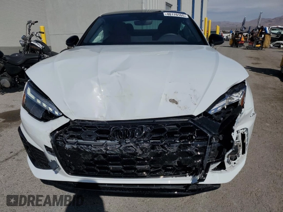 2024 Audi S5 Premium Plus with VIN WAUP4AF56RA011343, listed as a Copart auction lot 48170165 with 13,339 mi miles and Salvage Title. Bid and sale history available at DreamBid. Image 5.