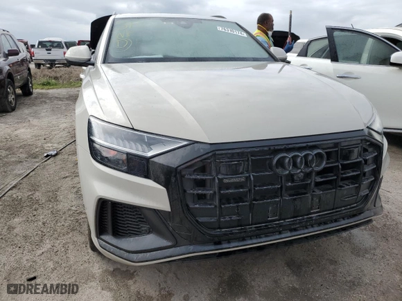 2022 Audi Q8 Prestige with VIN WA1FVBF16ND032453, listed as a Copart auction lot 76310174 with 7,288 mi miles and Non Repairable. Bid and sale history available at carsss.com. Image 5.