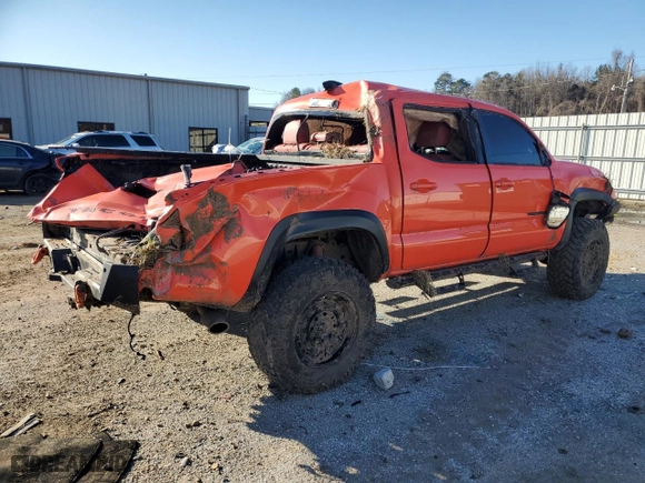 2023 Toyota Tacoma 4WD SR with VIN 3TYCZ5AN4PT107591, listed as a Copart auction lot 46186365 with 50,157 mi miles and Salvage Title. Bid and sale history available at carsss.com. Image 3.
