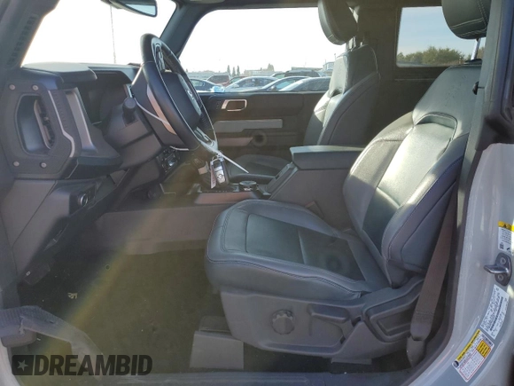 2022 Ford Bronco with VIN 1FMDE5CP0NLB48255, listed as a Copart auction lot 86614524 with 16,826 mi miles and Salvage title. Bid and sale history available at DreamBid. Image 7.