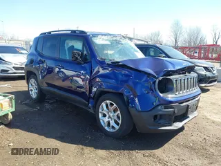 2018 Jeep Renegade Latitude z VIN ZACCJABB0JPJ64467, wystawiony jako IAAI lot #41816777 z przebiegiem 110 726 mil mil oraz . Historia ofert i sprzedaży dostępna na DreamBid. Obrazek 1.