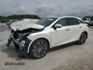 2023 Lexus RX 350 z VIN JTJCHMAA8P2002532, wystawiony jako Copart lot #44934595 z przebiegiem 13 756 mil mil oraz Szkoda całkowita • Salvage title. Historia ofert i sprzedaży dostępna na DreamBid. Obrazek 1.