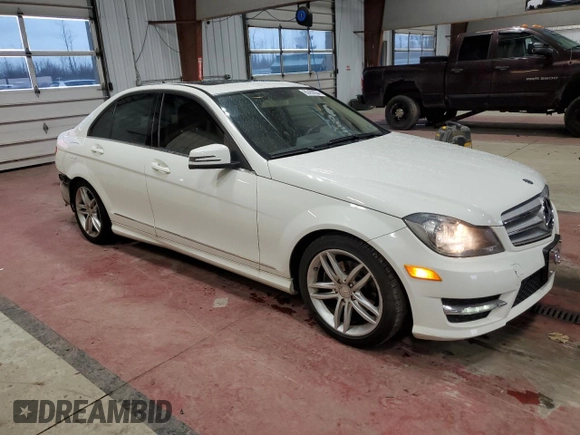 2012 Mercedes-Benz C 300 Sport with VIN WDDGF8BB1CR230744, listed as a Copart auction lot 80452834 with 143,320 mi miles and Salvage Title. Bid and sale history available at DreamBid. Image 4.