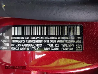 2019 Alfa Romeo Stelvio Ti z VIN ZASPAKBNXK7C31621, wystawiony jako IAAI lot #41773366 z przebiegiem 37 344 mil mil oraz . Historia ofert i sprzedaży dostępna na DreamBid. Obrazek 9.