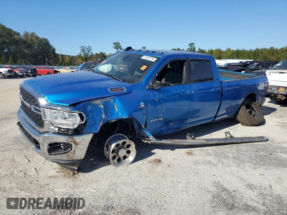 2022 Ram 3500 SLT with VIN 3C63R3HL3NG119609, listed as a Copart auction lot 76263734 with 193,448 mi miles and Salvage Title. Bid and sale history available at carsss.com. Image 1.