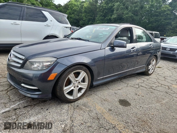 2011 Mercedes-Benz C 300 Sport with VIN WDDGF8BBXBR138708, listed as a Copart auction lot 60682165 with 135,153 mi miles and Clean title. Bid and sale history available at DreamBid. Image 1.