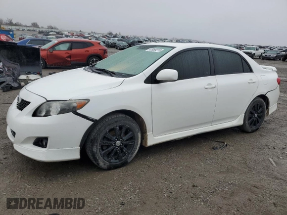 2009 Toyota Corolla with VIN 1NXBU40E99Z088841, listed as a Copart auction lot 43959215 with 193,935 mi miles and Salvage Title. Bid and sale history available at carsss.com. Image 1.