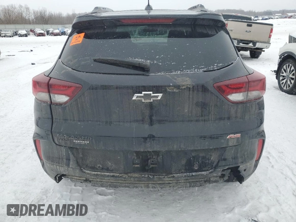 2022 Chevrolet TrailBlazer RS with VIN KL79MUSLXNB146702, listed as a Copart auction lot 45966015 with 46,000 mi miles and Salvage Title. Bid and sale history available at DreamBid. Image 6.