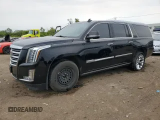 2017 Cadillac Escalade ESV Platinum with VIN 1GYS4KKJ2HR369054, listed as a Copart auction lot 58828945 with 181,802 mi miles and Salvage title. Bid and sale history available at DreamBid. Image 1.