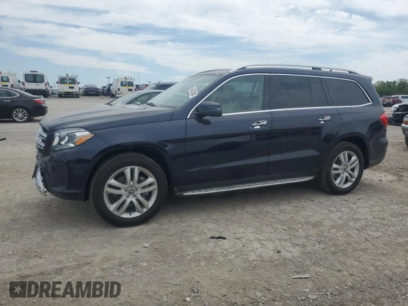 2017 Mercedes-Benz GLS 450 with VIN 4JGDF6EE5HA930632, listed as a Copart auction lot 54535004 with 35,999 mi miles and Salvage Title. Bid and sale history available at DreamBid. Image 1.