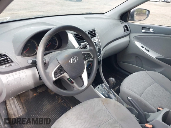 2014 Hyundai Accent GLS with VIN KMHCU4AE9EU761298, listed as a IAAI auction lot 42186032 with 118,848 mi miles and . Bid and sale history available at carsss.com. Image 5.
