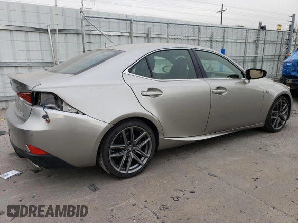 2020 Lexus IS with VIN JTHG81F20L5041059, listed as a Copart auction lot 85664814 with 33,608 mi miles and Salvage Title. Bid and sale history available at carsss.com. Image 3.
