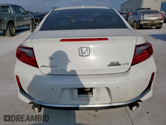 2016 Honda Accord Touring with VIN 1HGCT2B05GA007853, listed as a Copart auction lot 58066705 with 147,618 mi miles and Clean title. Bid and sale history available at DreamBid. Image 6.