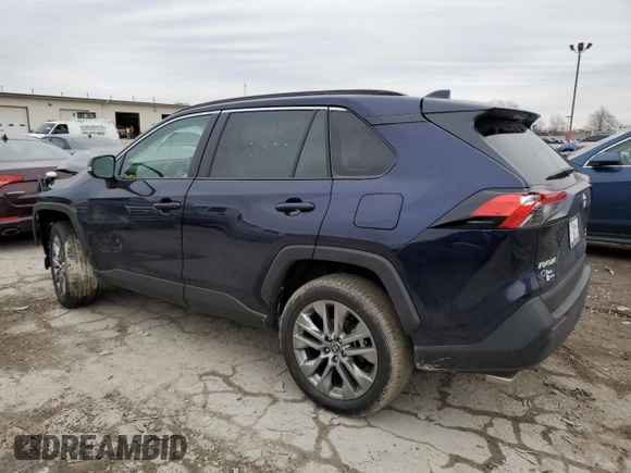 2025 Toyota RAV4 XLE Premium with VIN 2T3A1RFV6SW501627, listed as a Copart auction lot 86159954 with 220 mi miles and Salvage title. Bid and sale history available at DreamBid. Image 2.
