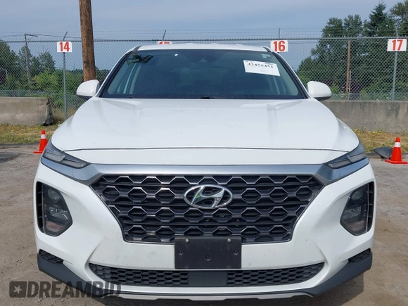 2020 Hyundai Santa Fe SE with VIN 5NMS23AD1LH192085, listed as a IAAI auction lot 42455451 with 50,517 mi miles and . Bid and sale history available at DreamBid. Image 13.