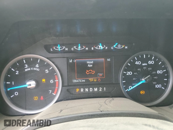 2020 Ford F-250 XL with VIN 1FT7W2B68LEC45808, listed as a Copart auction lot 55674505 with 136,473 mi miles and Salvage title. Bid and sale history available at DreamBid. Image 9.