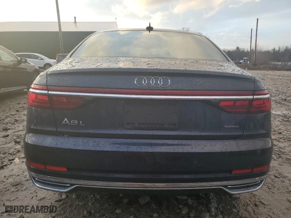 2019 Audi A8 with VIN WAU8EAF82KN024763, listed as a Copart auction lot 80981844 with 49,590 mi miles and Salvage Title. Bid and sale history available at carsss.com. Image 6.