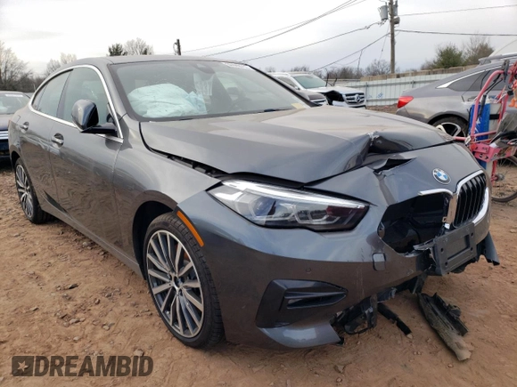 2021 BMW 2 Series 228i xDrive with VIN WBA73AK07M7H34429, listed as a Copart auction lot 37442713 with 7,287 mi miles and Salvage title. Bid and sale history available at DreamBid. Image 4.