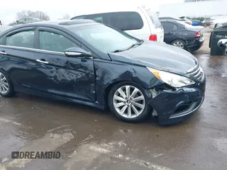 2014 Hyundai Sonata Limited with VIN 5NPEC4ABXEH934116, listed as a IAAI auction lot 41546415 with 105,136 mi miles and . Bid and sale history available at DreamBid. Image 6.