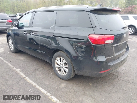 2016 Kia Sedona LX with VIN KNDMB5C1XG6171343, listed as a IAAI auction lot 42183042 with 87,740 mi miles. Bid and sale history available at carsss.com. Image 3.