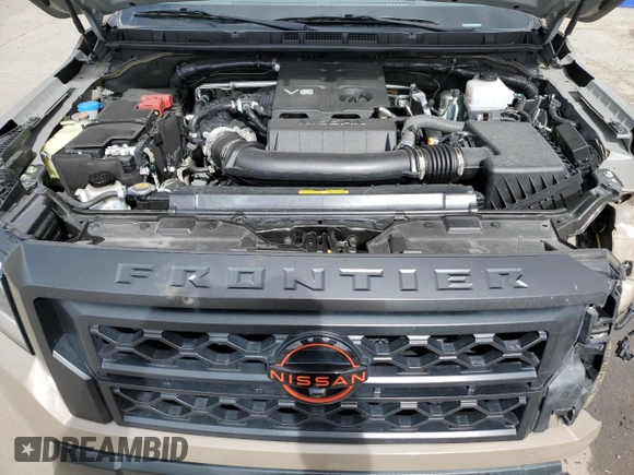 2023 Nissan Frontier Pro-4X with VIN 1N6ED1EK5PN641391, listed as a Copart auction lot 46895485 with 17,465 mi miles and Salvage title. Bid and sale history available at DreamBid. Image 11.