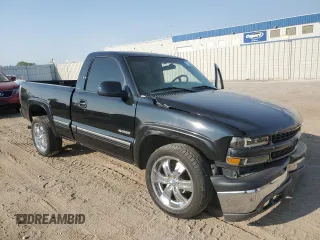 1999 Chevrolet Silverado 1500 LS with VIN 1GCEK14T6XZ163428, listed as a Copart auction lot 71208804 with 156,330 mi miles and Salvage Title. Bid and sale history available at carsss.com. Image 4.